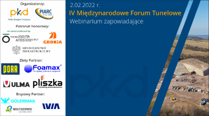 Webinarium zapowiadające IV Międzynarodowe Forum Tunelowe